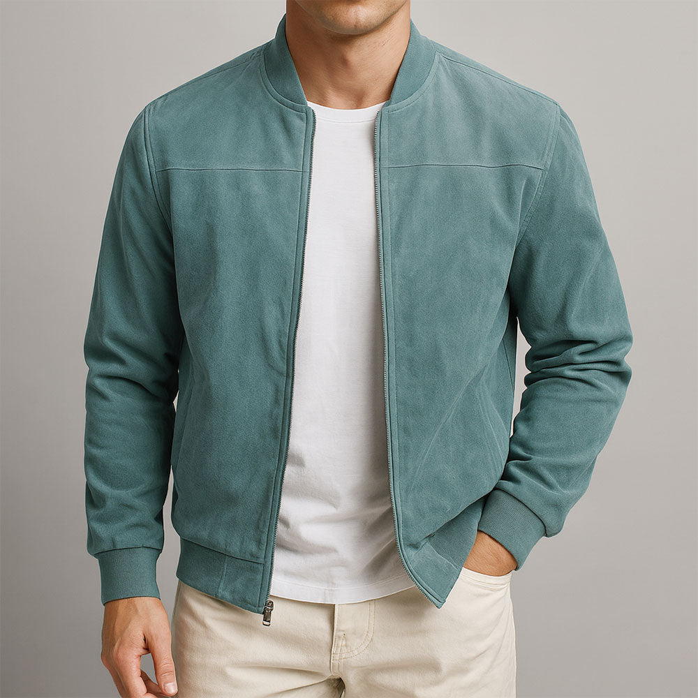 Oliardi Riviera Suede Bomber Jacket