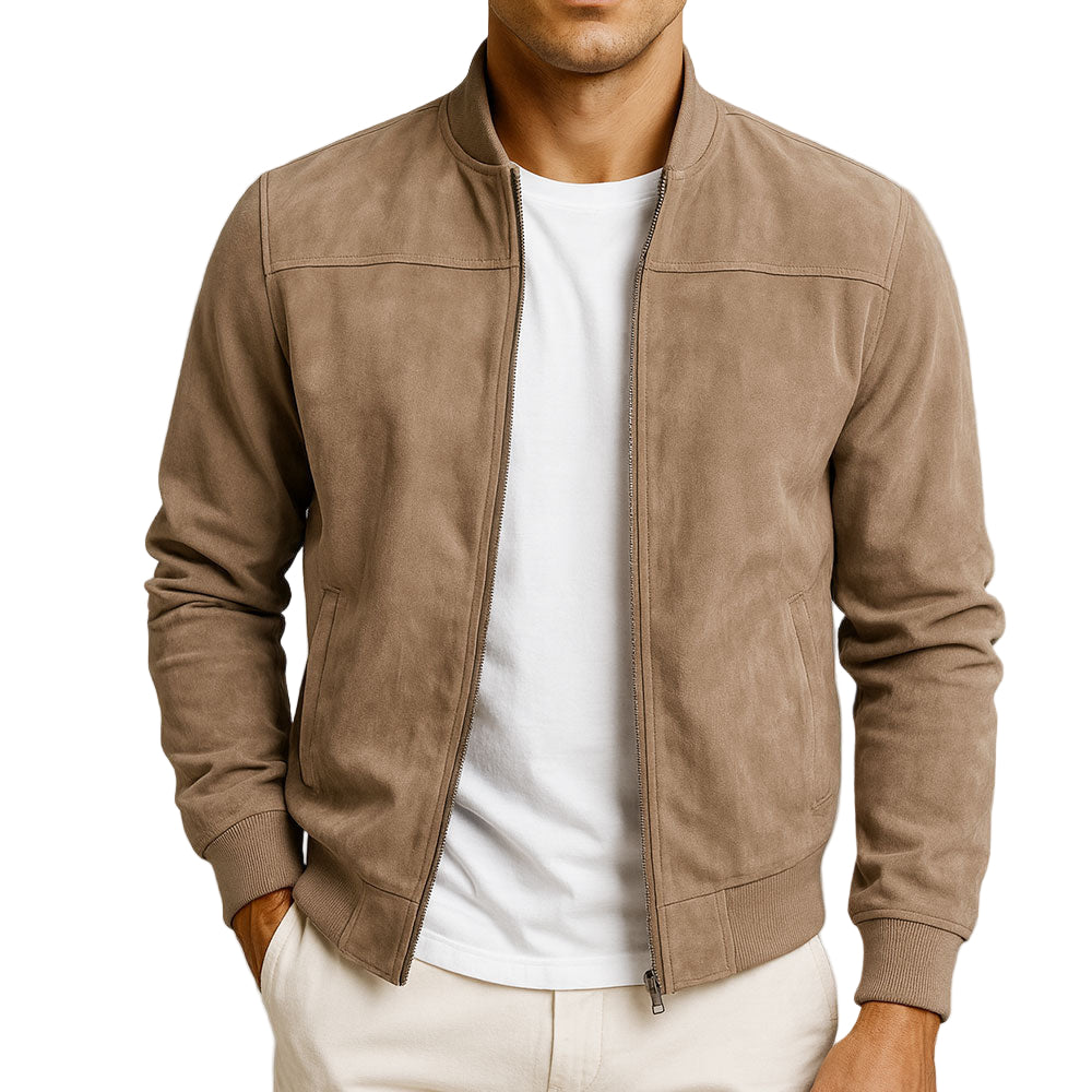 Oliardi Riviera Suede Bomber Jacket