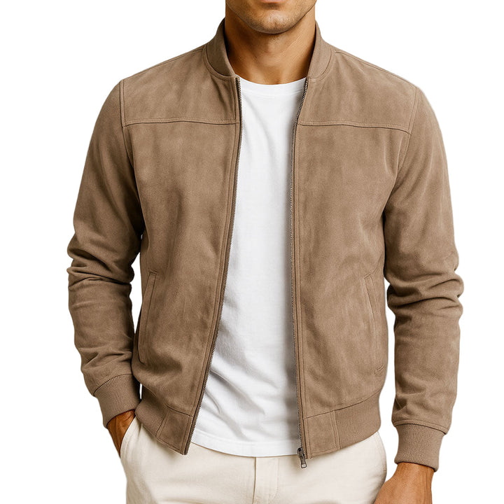 Oliardi Riviera Suede Bomber Jacket