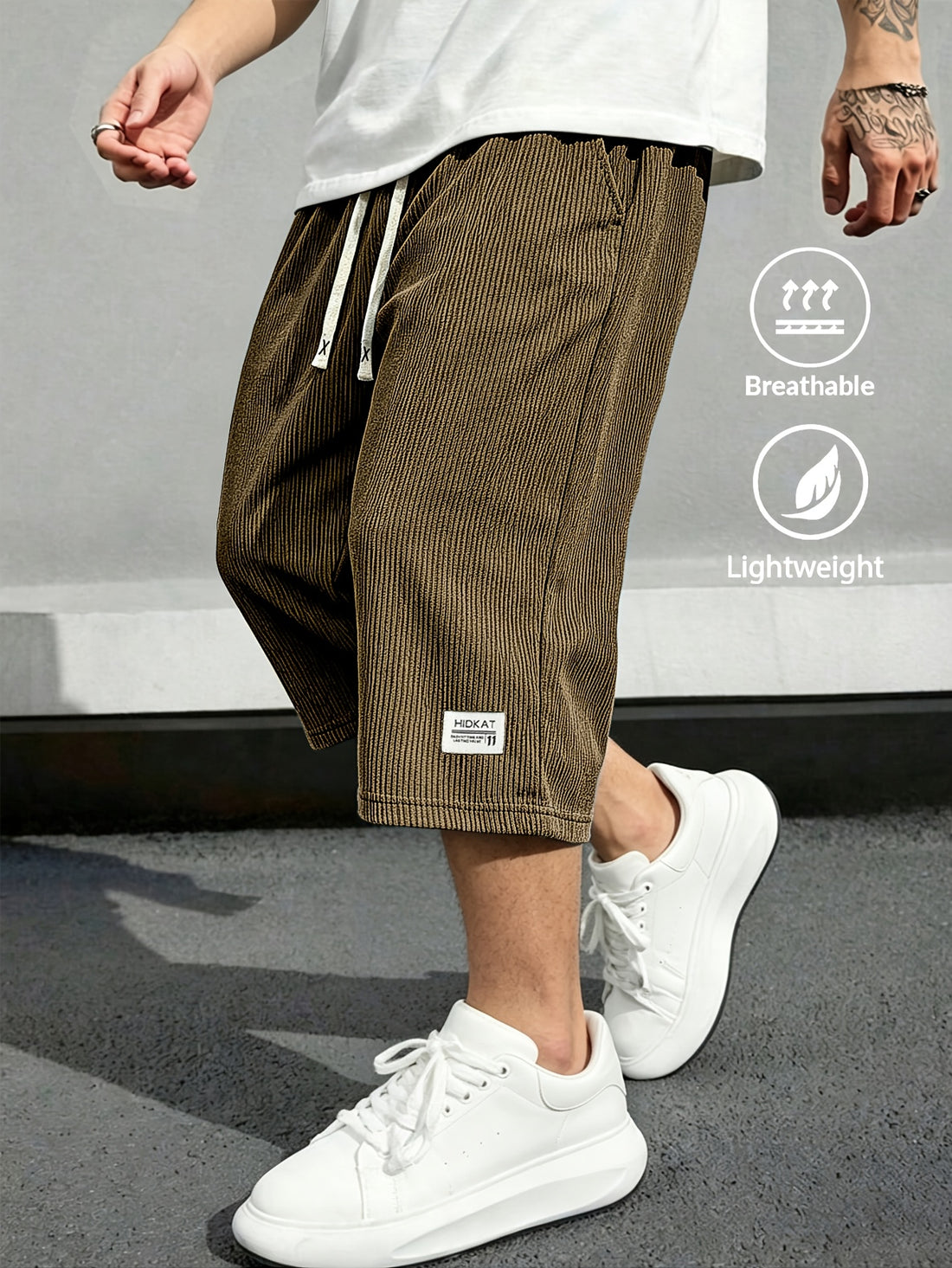 Rivaro Lightweight Cord Capri Pants