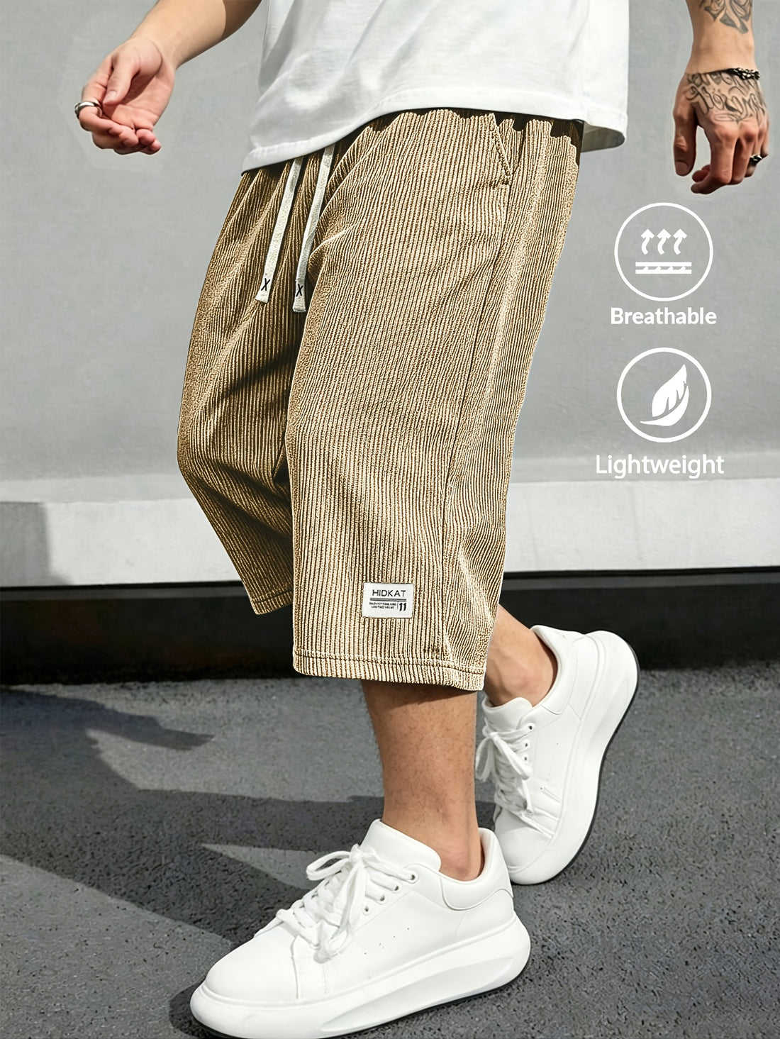 Rivaro Lightweight Cord Capri Pants