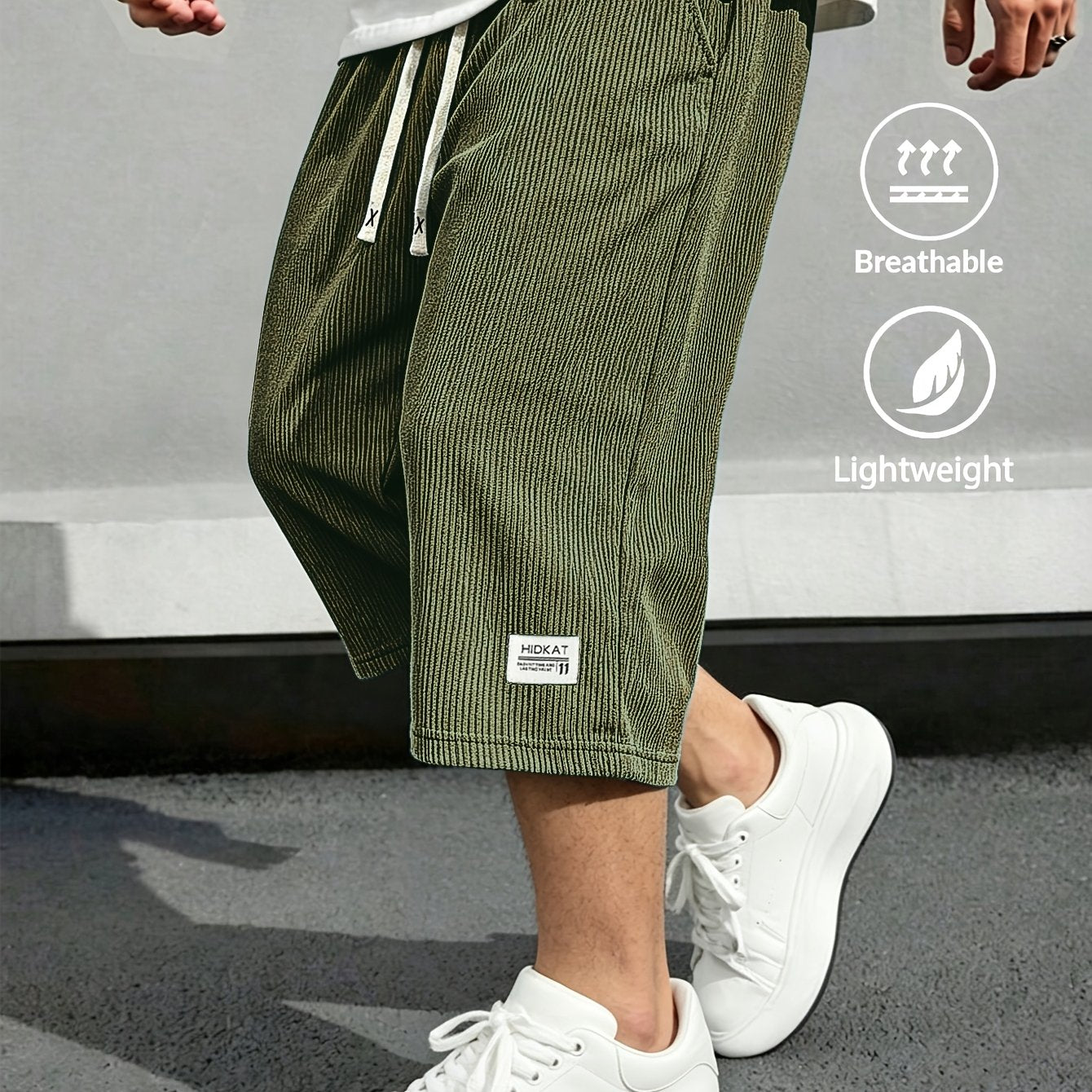 Rivaro Lightweight Cord Capri Pants