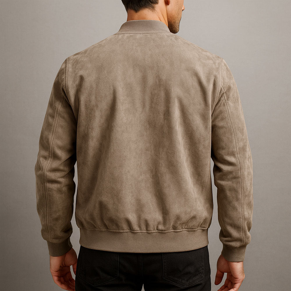 Oliardi Riviera Suede Bomber Jacket