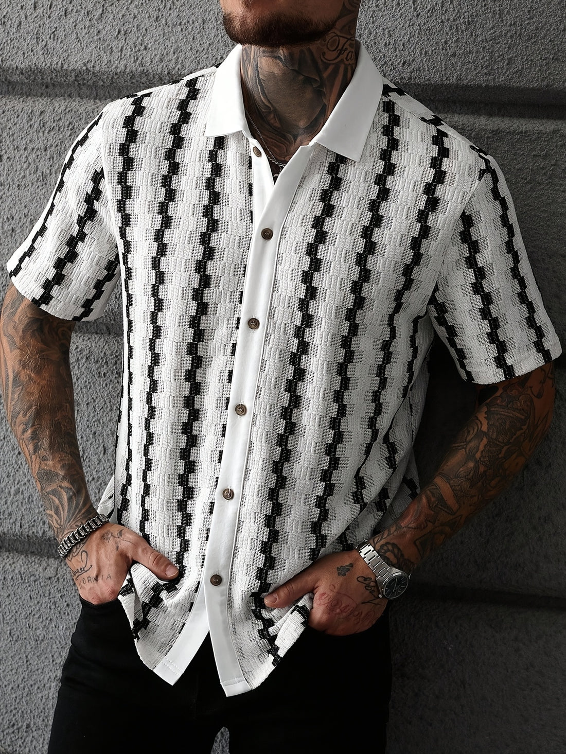 Montieri Jacquard Cuban Shirt