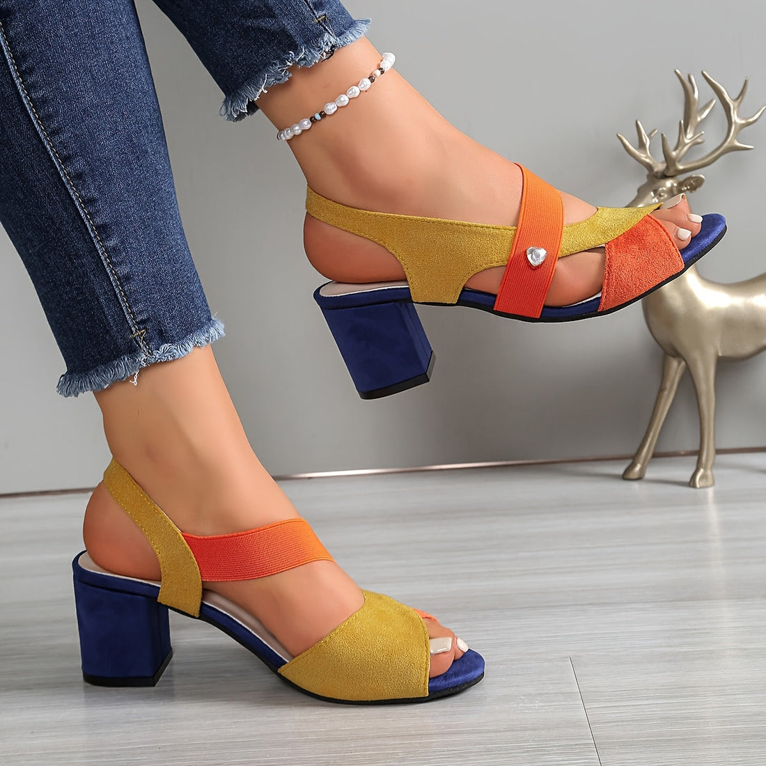 Linda Orthopedic Block Heels