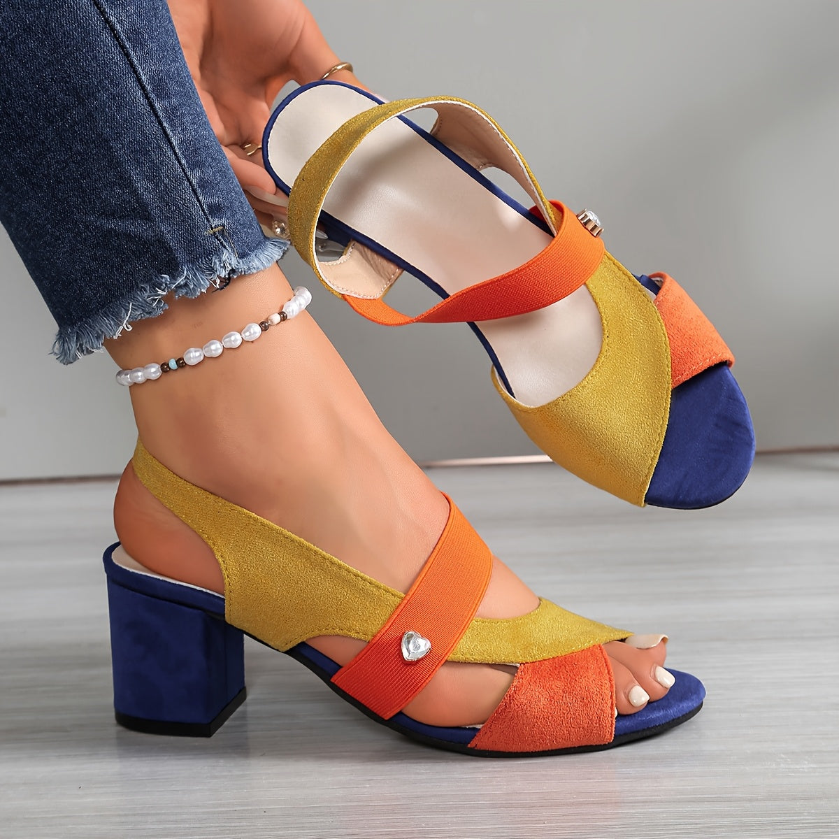 Linda Orthopedic Block Heels