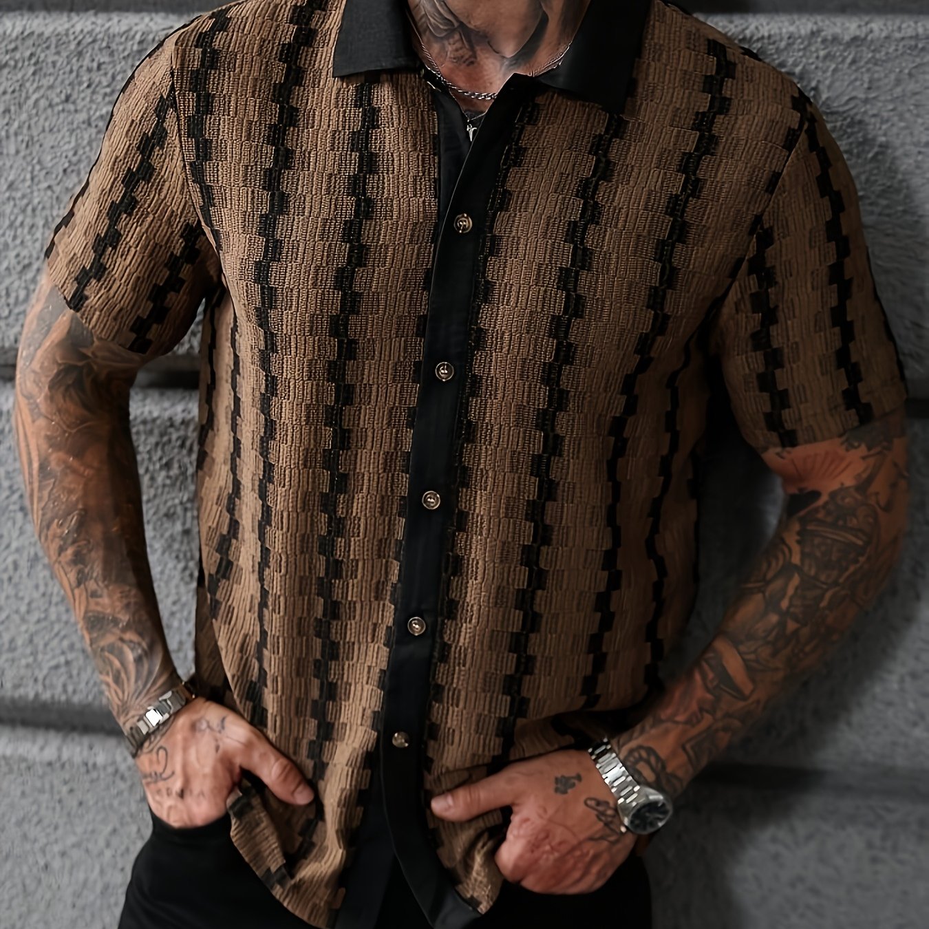 Montieri Jacquard Cuban Shirt