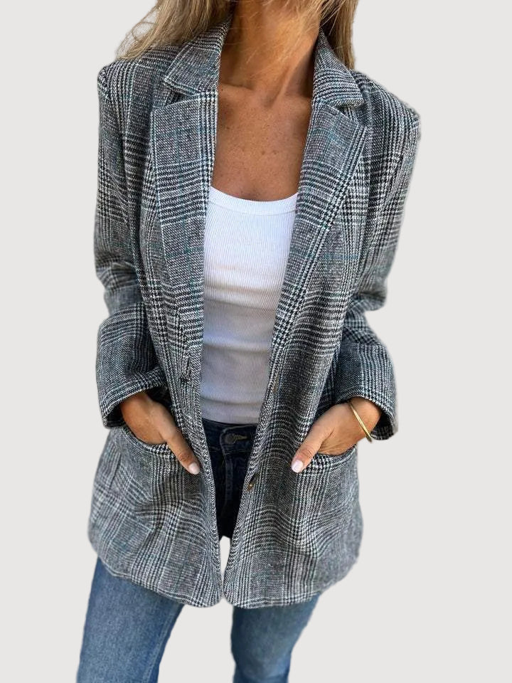 Oliardi Ivy Checked Tailored Blazer