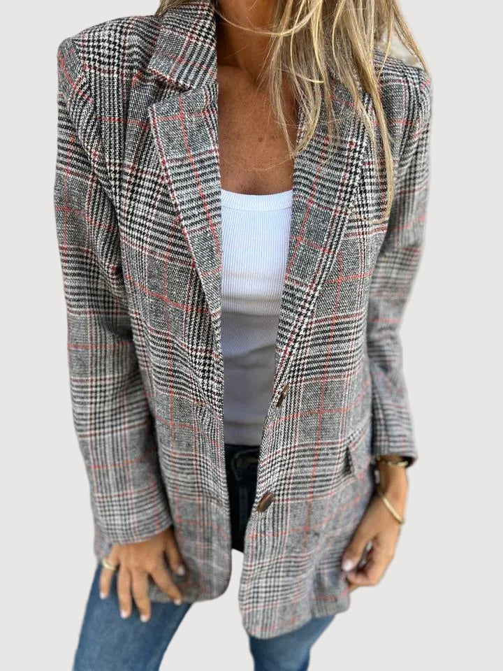 Oliardi Ivy Checked Tailored Blazer