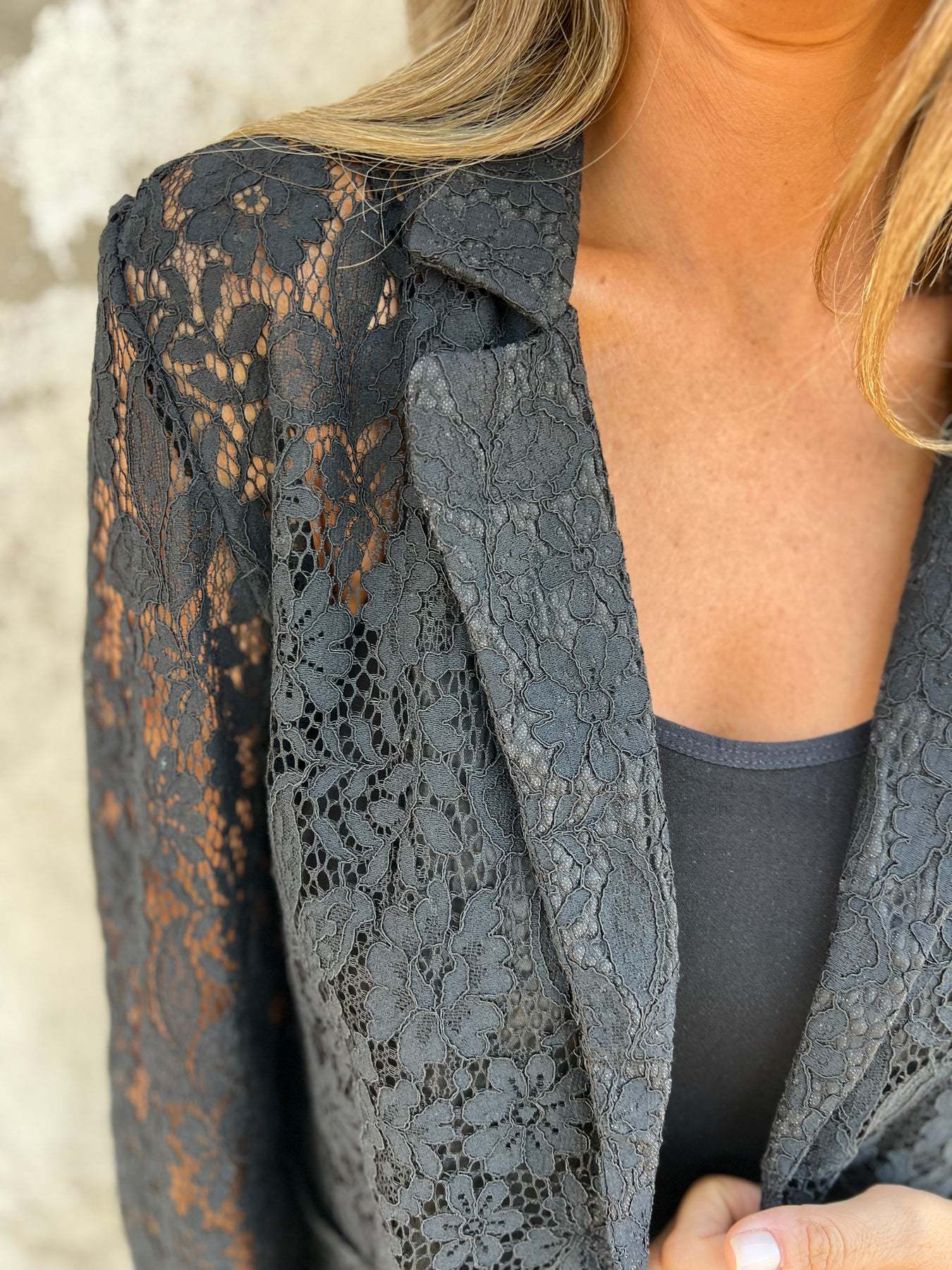 Oliardi Sienna Lace Tailored Blazer