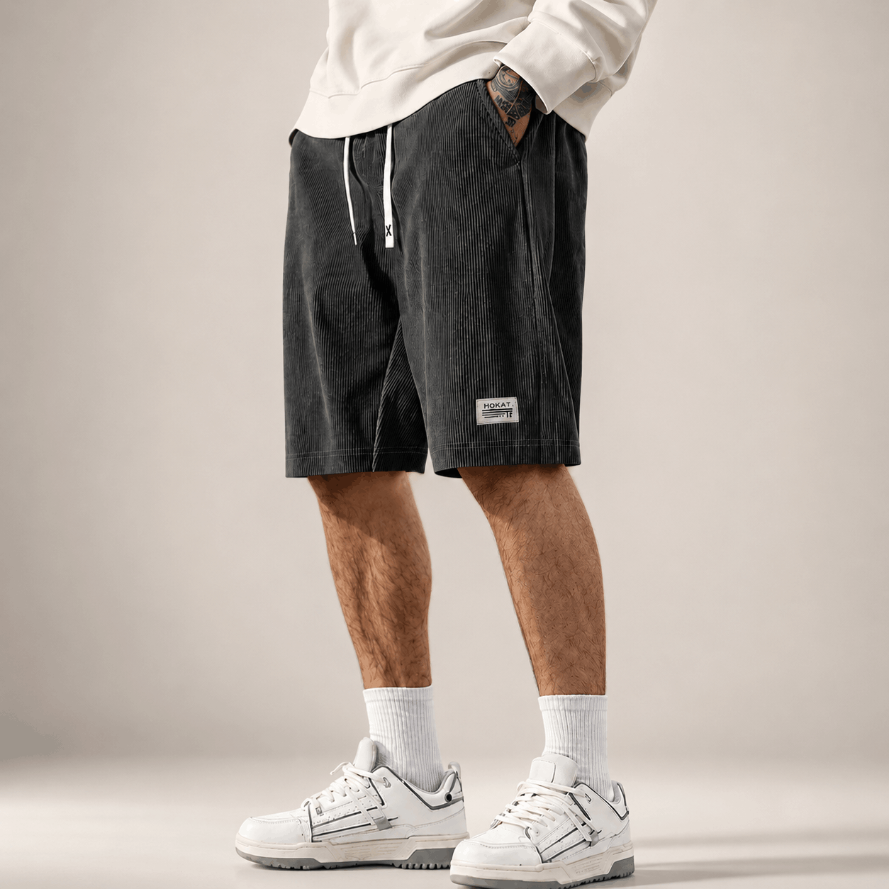 Rivaro Corduroy Relaxed Shorts