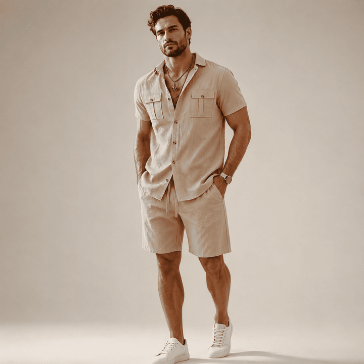 Marcello Linen Summer Co-Ord Set