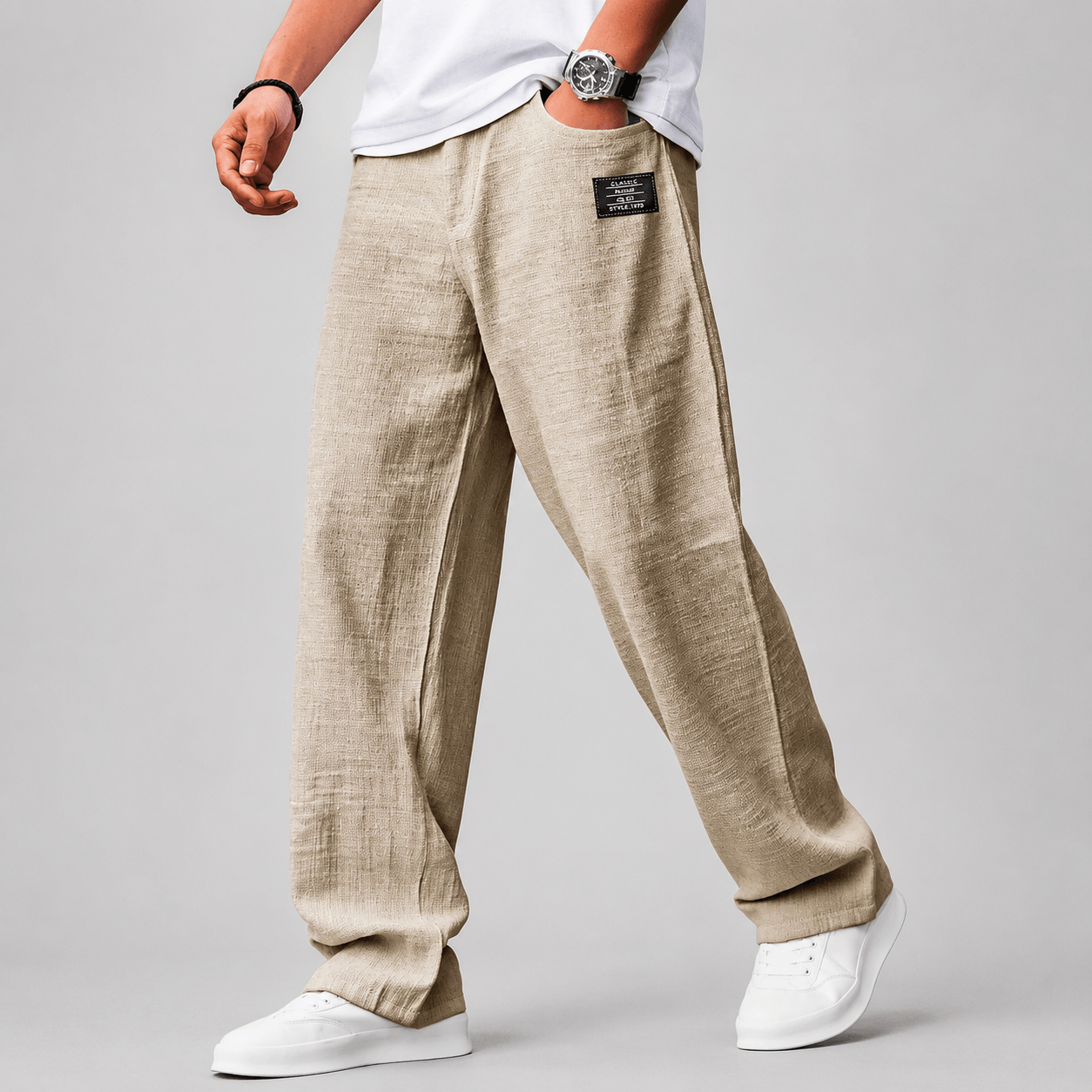 Albiano Relaxed Linen Touch Trousers