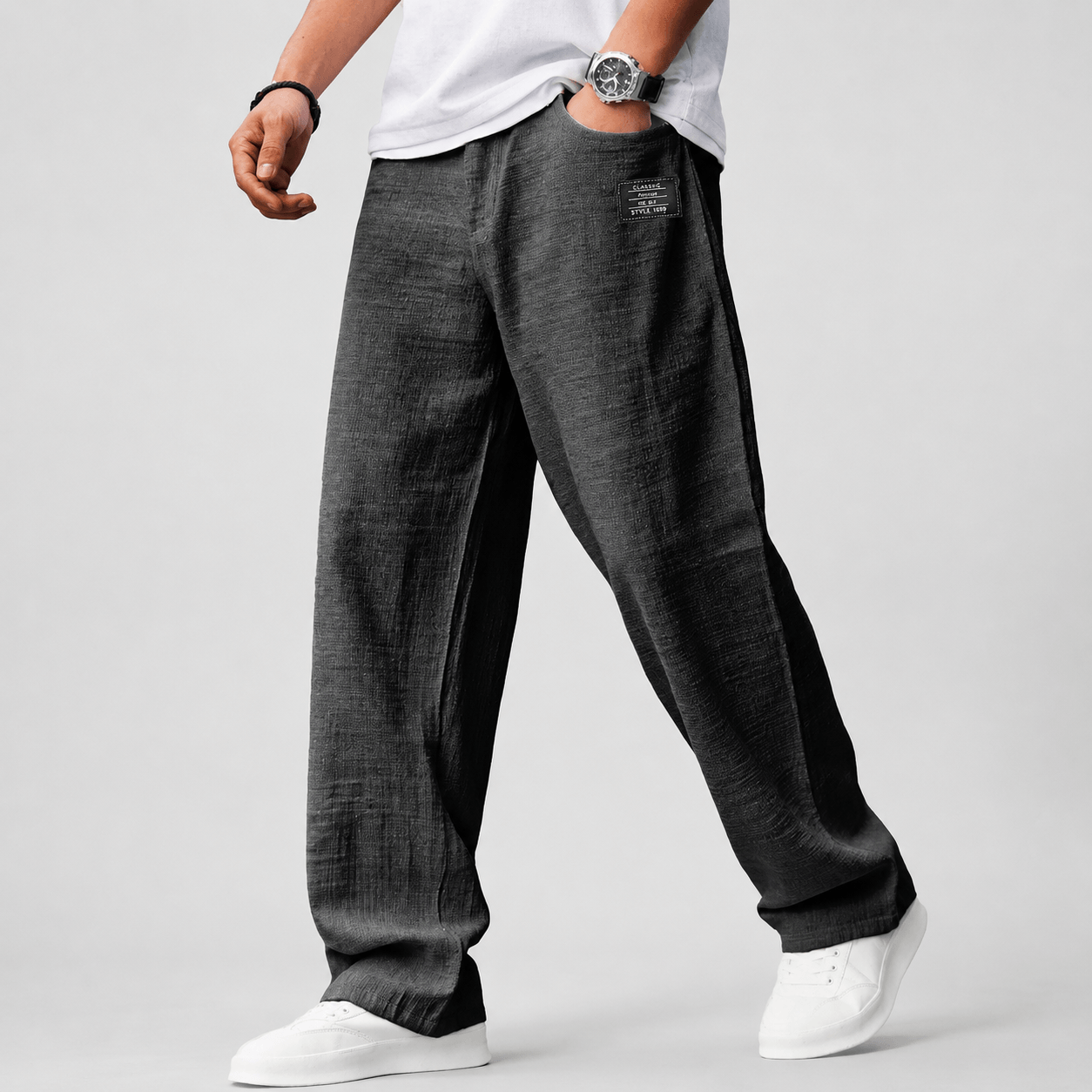 Albiano Relaxed Linen Touch Trousers