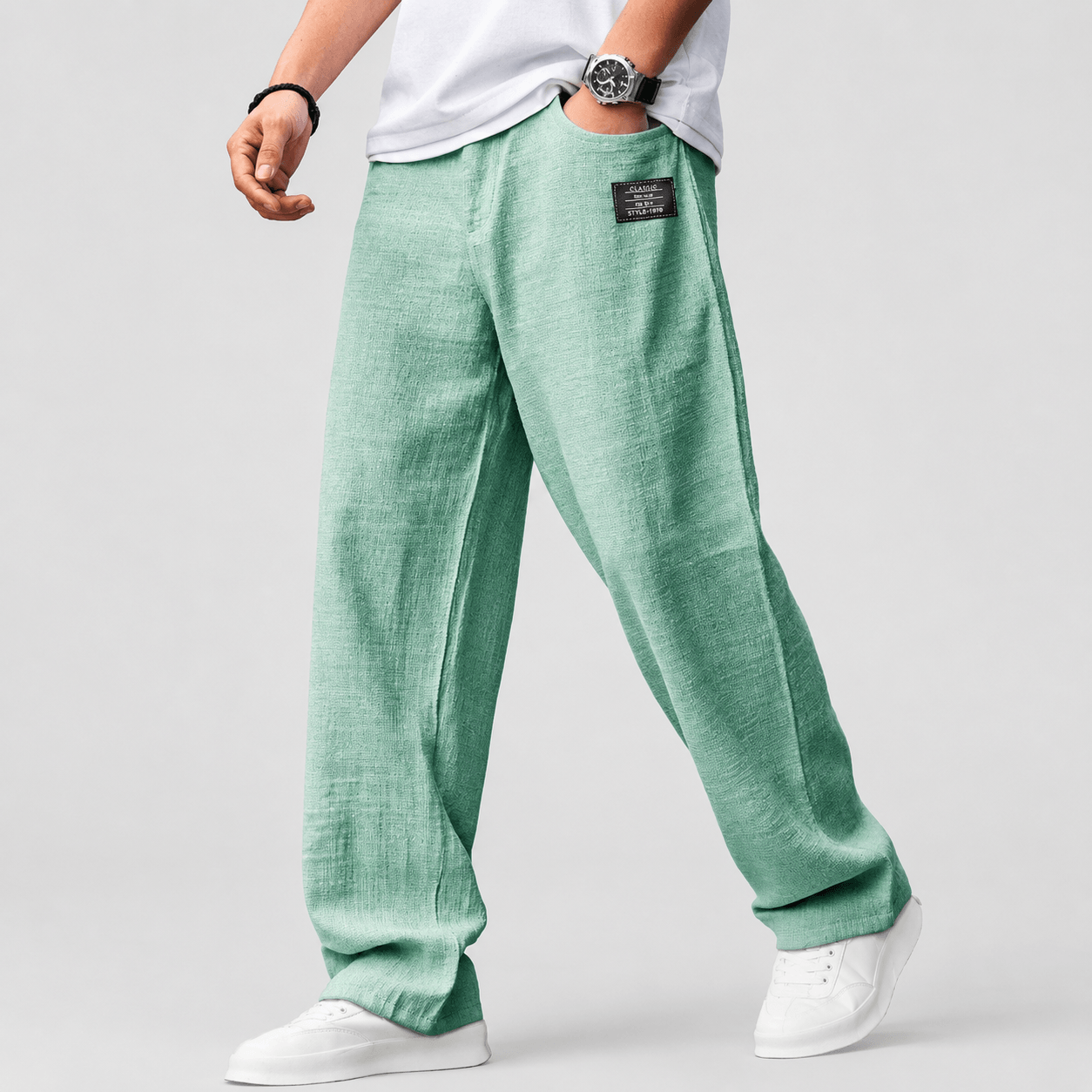 Albiano Relaxed Linen Touch Trousers