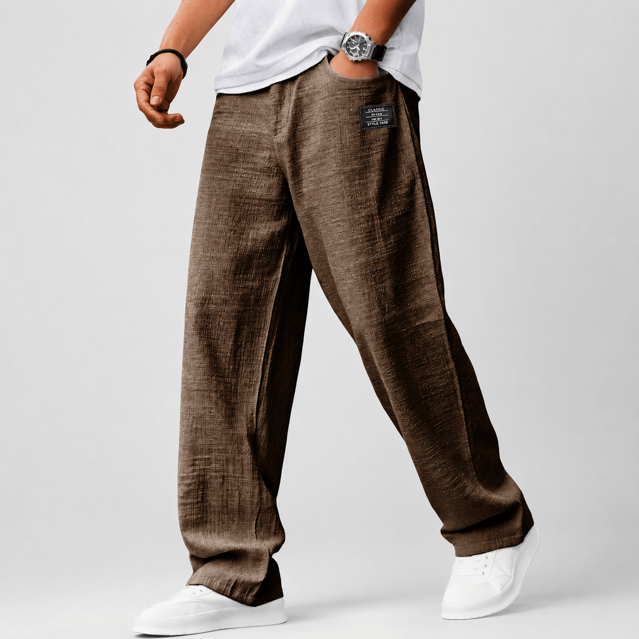 Albiano Relaxed Linen Touch Trousers