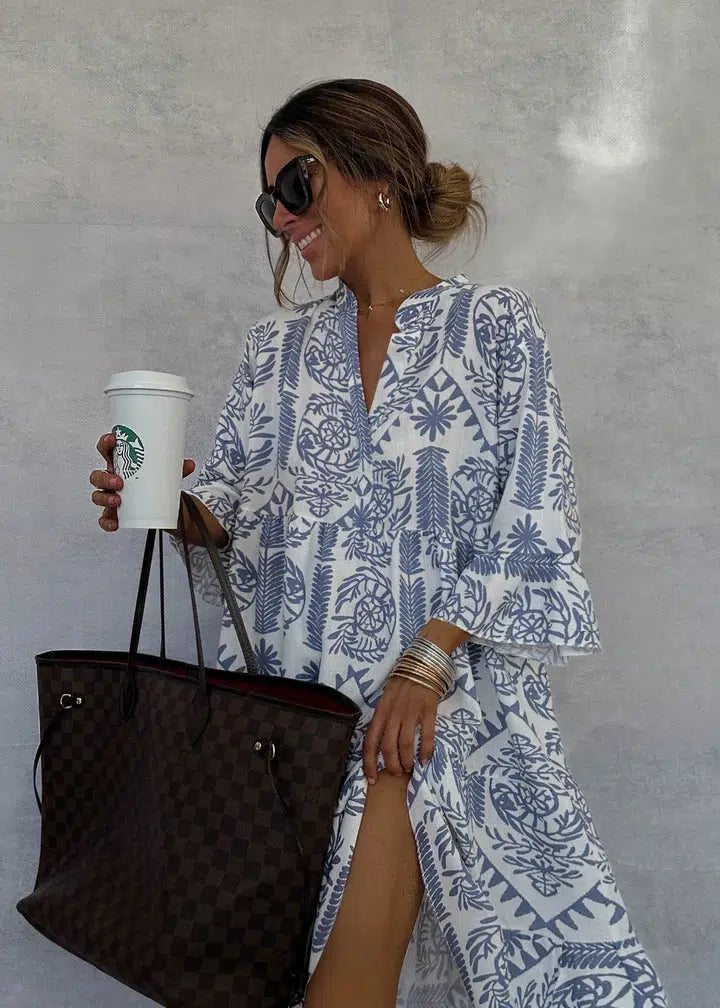Elira Printed Maxi Dress