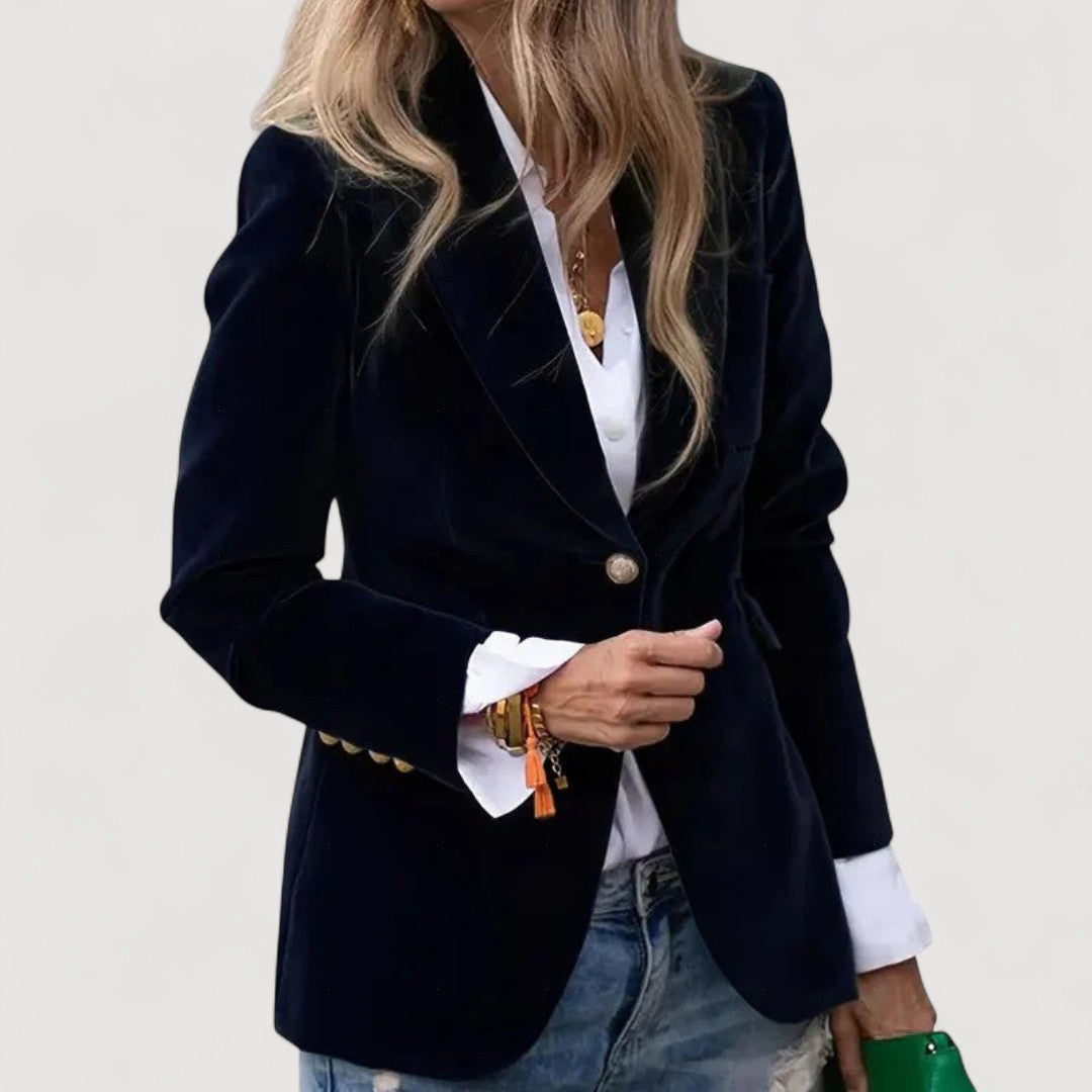 Oliardi Marcela Velvet Tailored Blazer