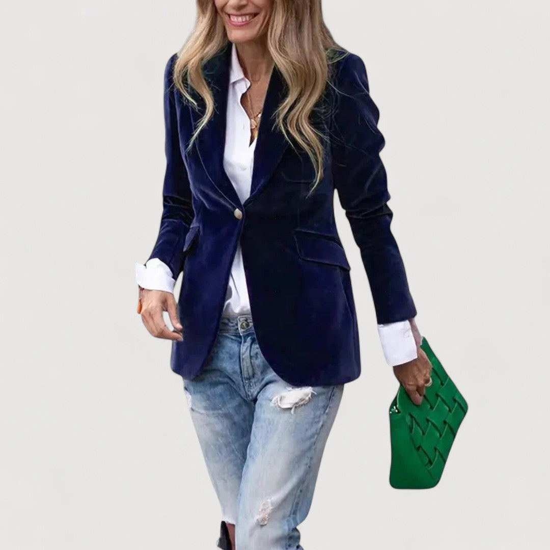 Oliardi Marcela Velvet Tailored Blazer