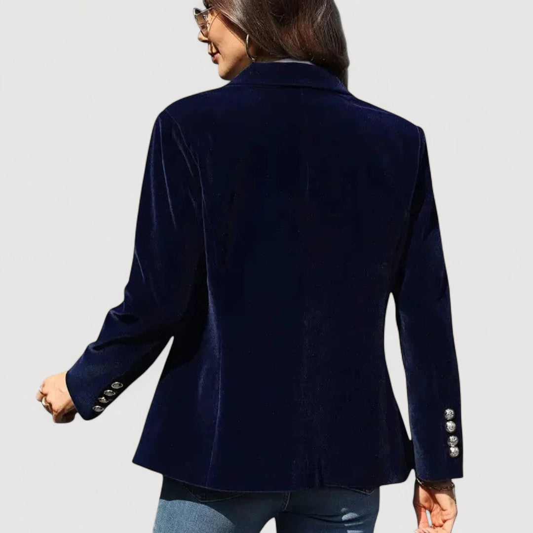 Oliardi Marcela Velvet Tailored Blazer