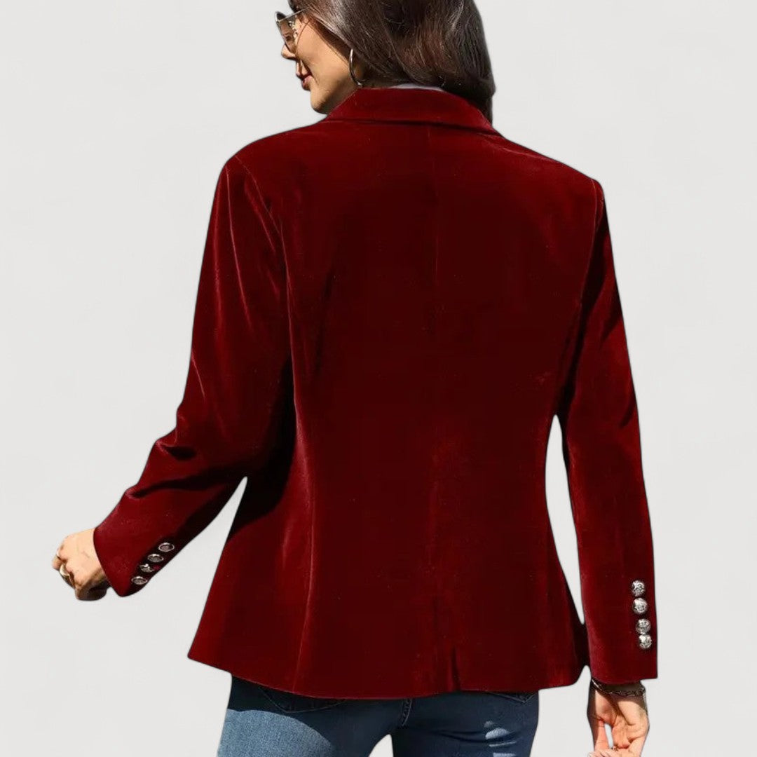 Oliardi Marcela Velvet Tailored Blazer
