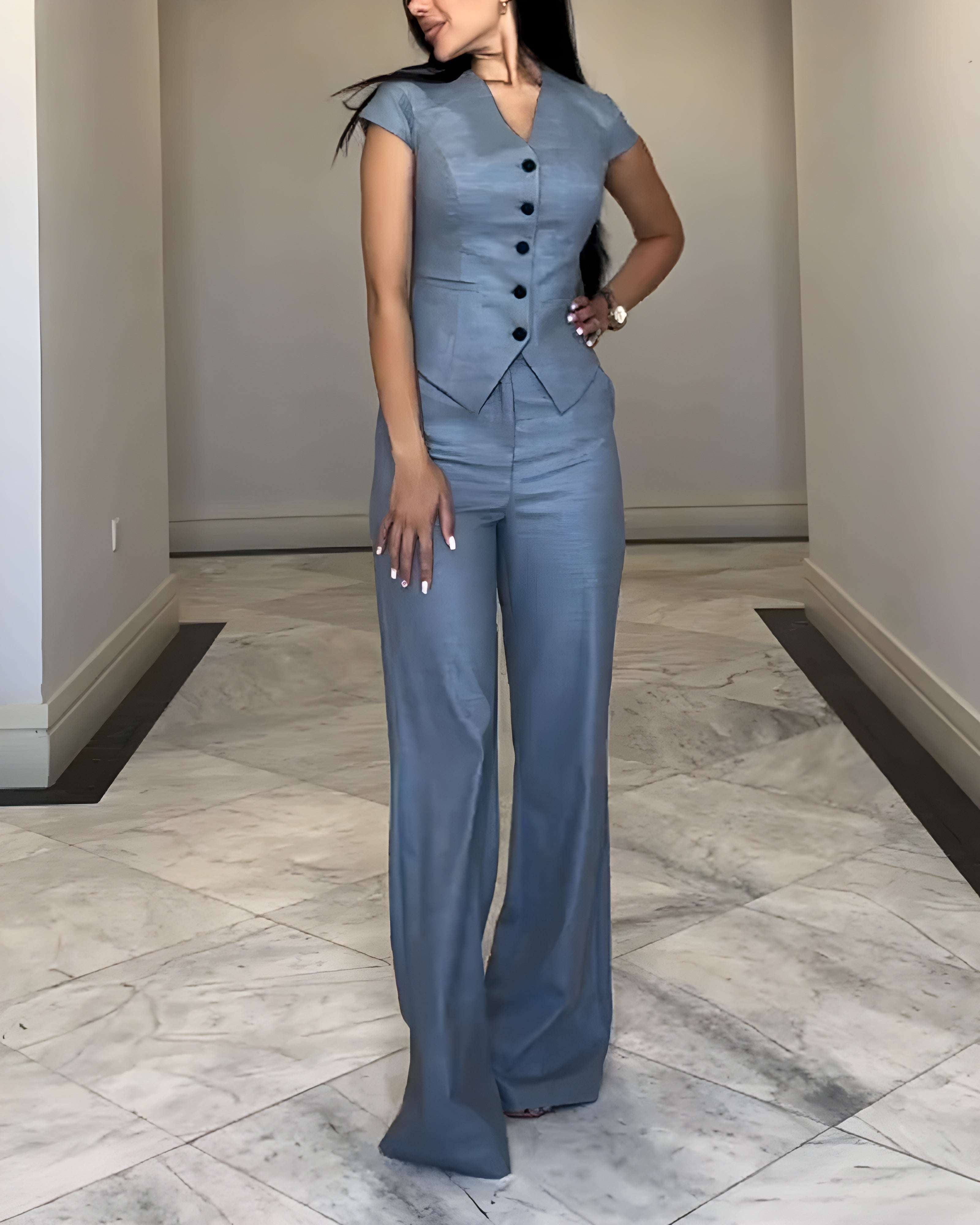 Oliardi Vivienne Wide-Leg Two-Piece Set