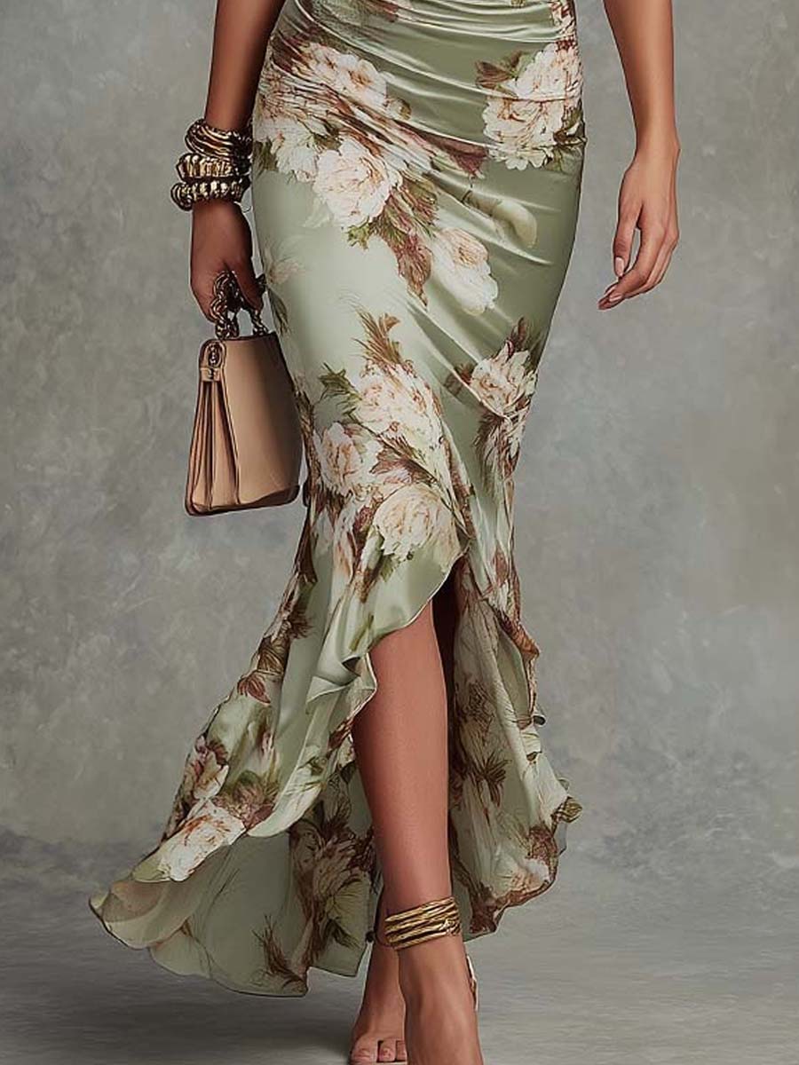 Elowen Asymmetrical Floral Dress