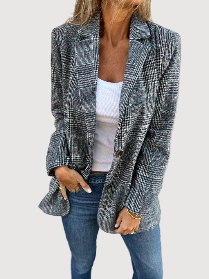 Oliardi Ivy Checked Tailored Blazer