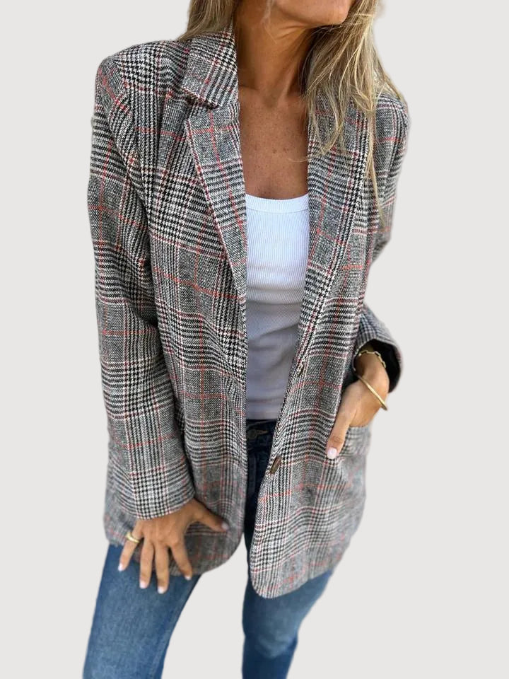 Oliardi Ivy Checked Tailored Blazer