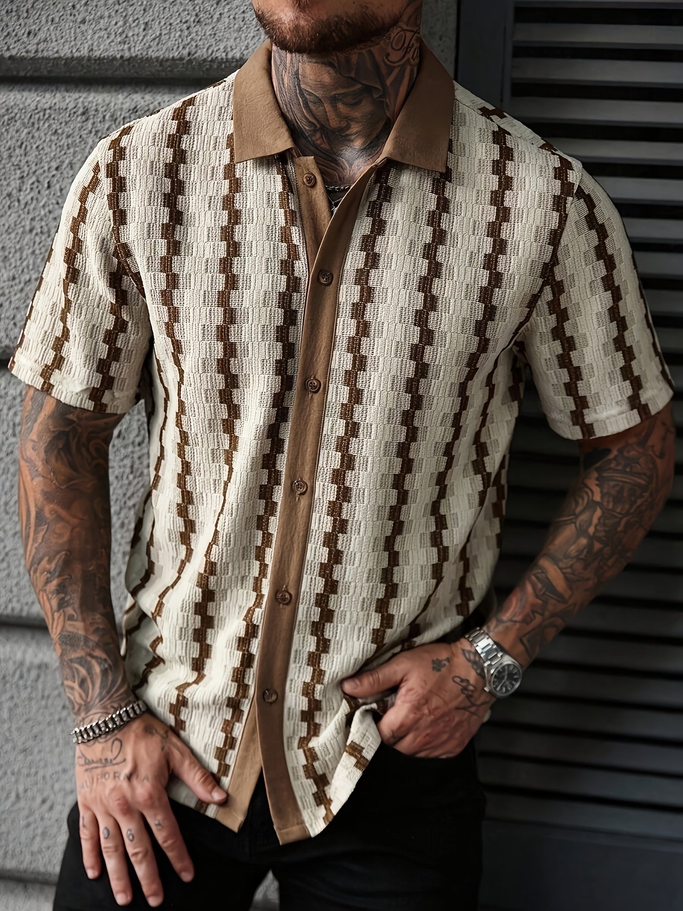 Montieri Jacquard Cuban Shirt