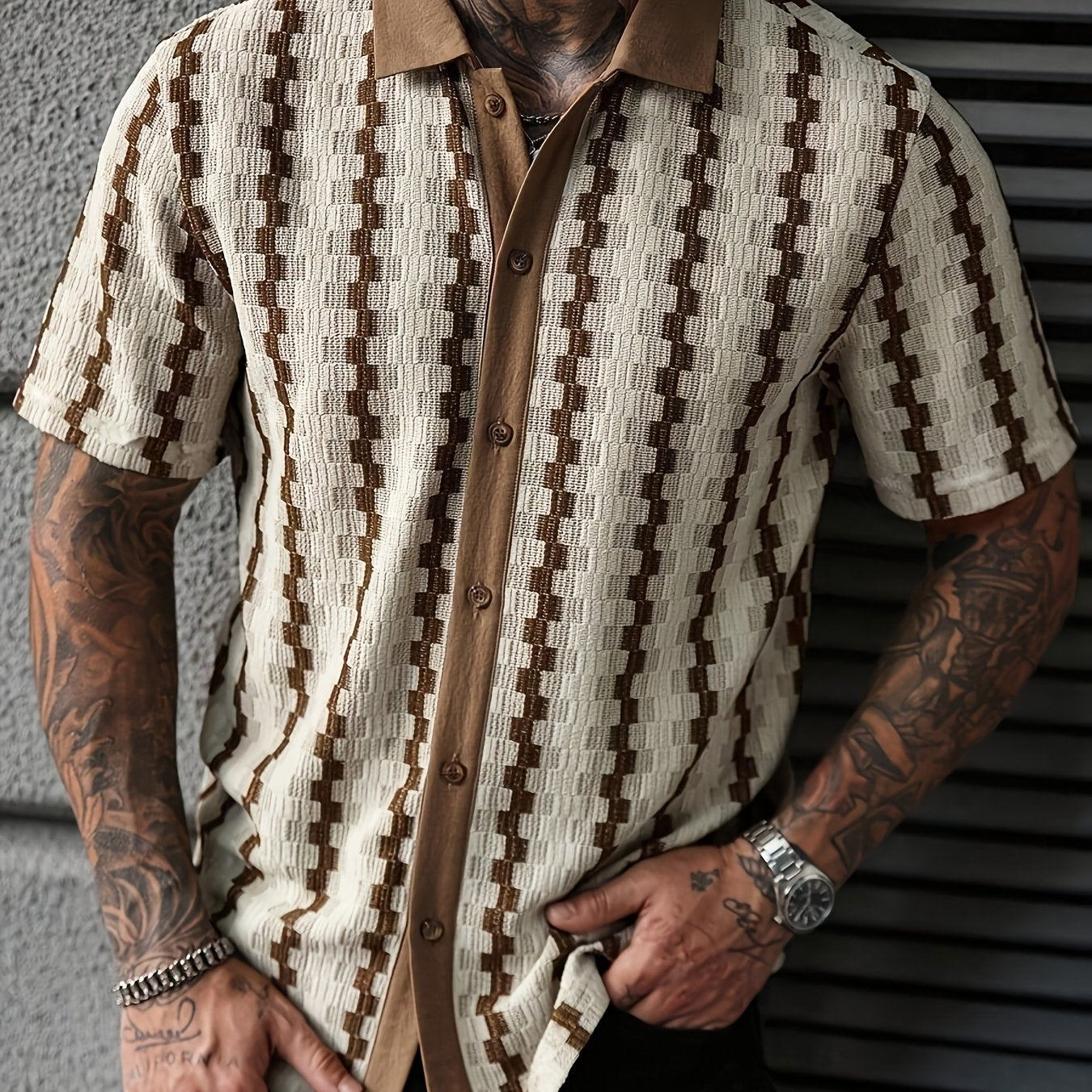 Montieri Jacquard Cuban Shirt