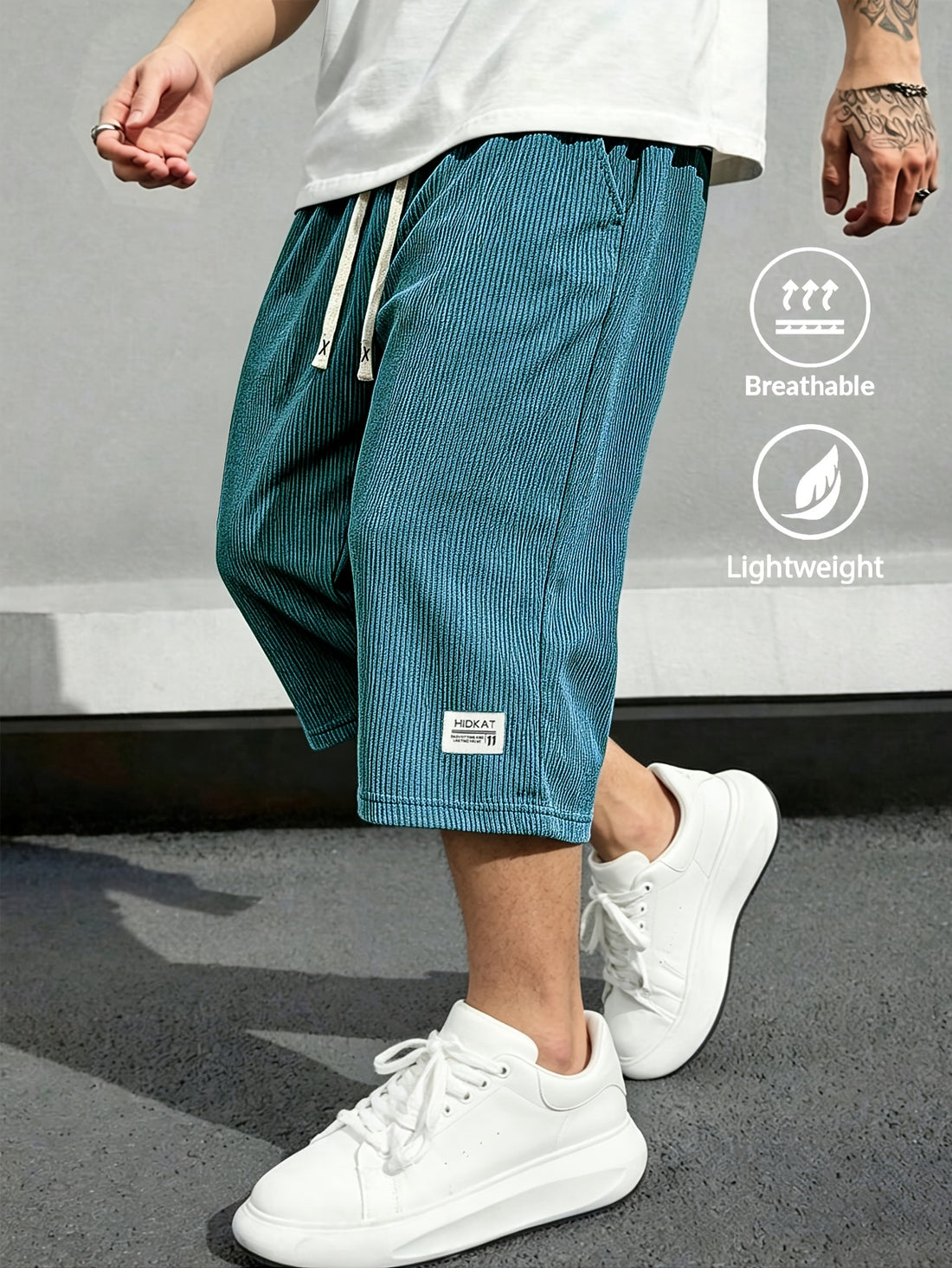 Rivaro Lightweight Cord Capri Pants