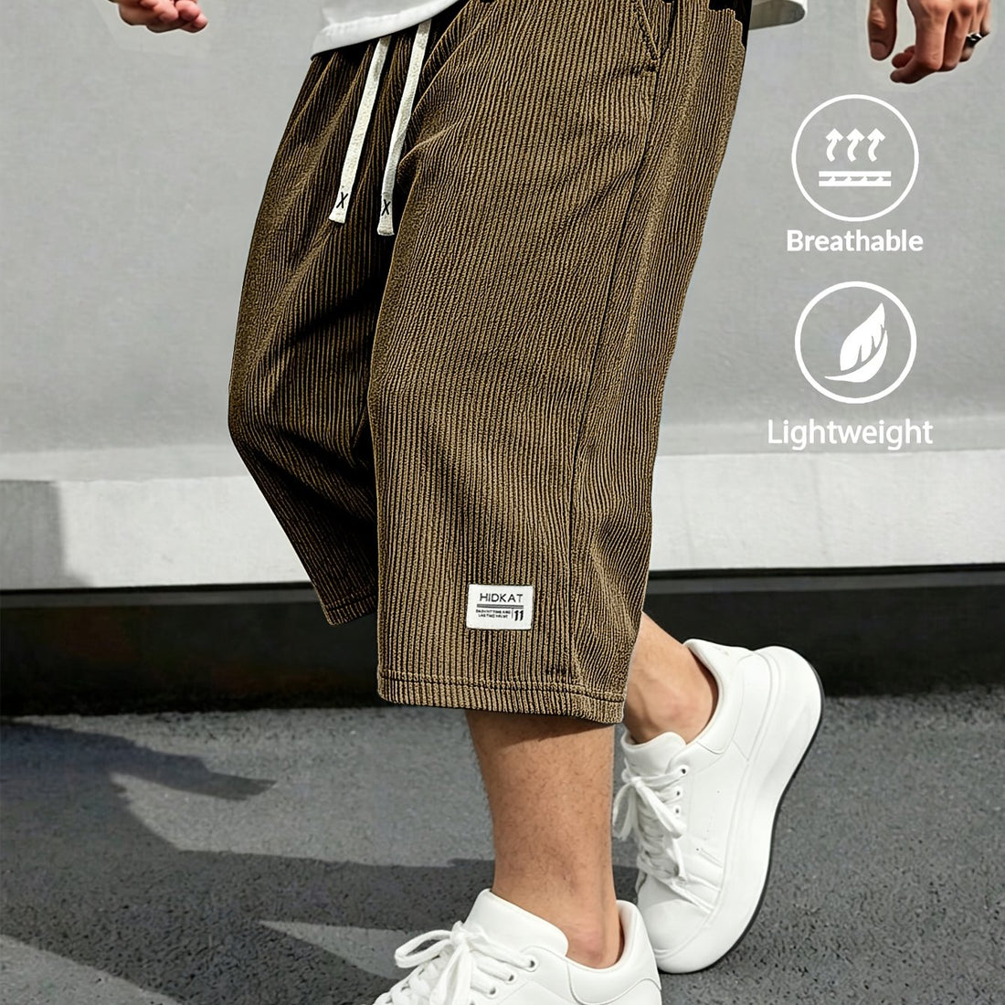 Rivaro Lightweight Cord Capri Pants