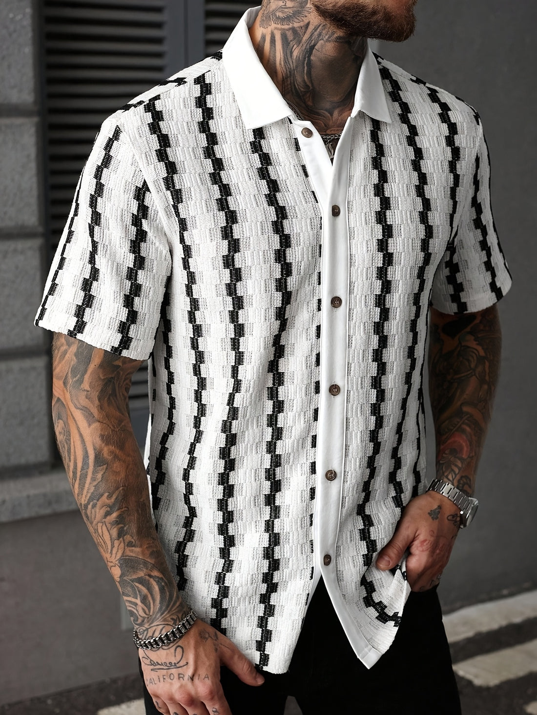 Montieri Jacquard Cuban Shirt