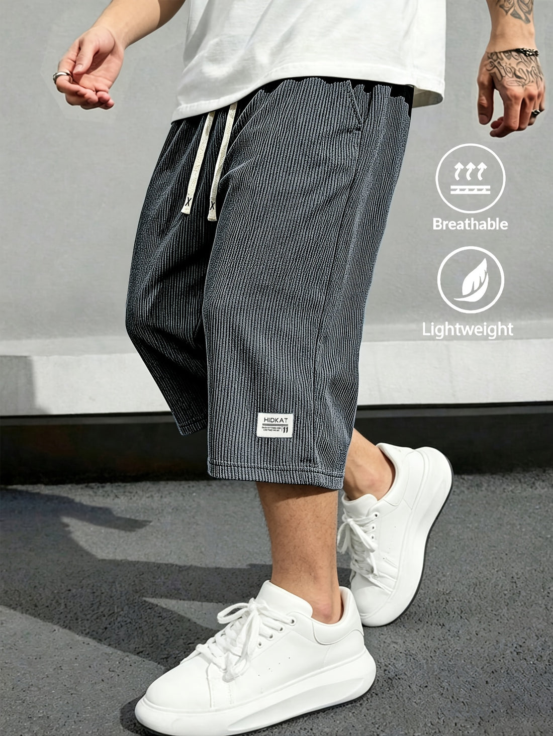 Rivaro Lightweight Cord Capri Pants