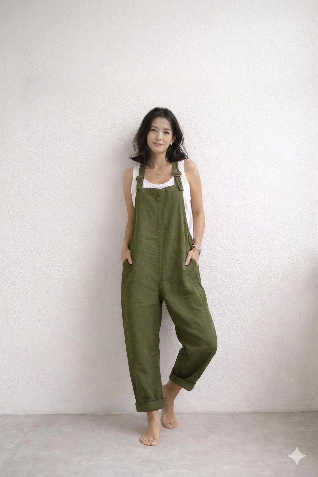 Oliardi Solenne Linen Jumpsuit
