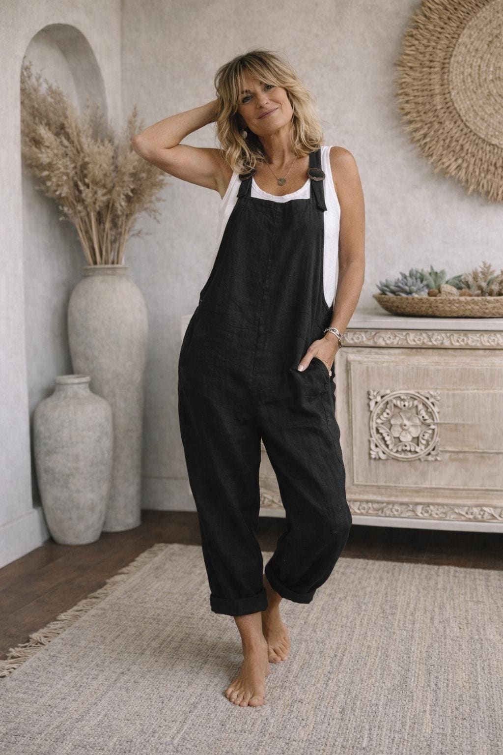 Oliardi Solenne Linen Jumpsuit