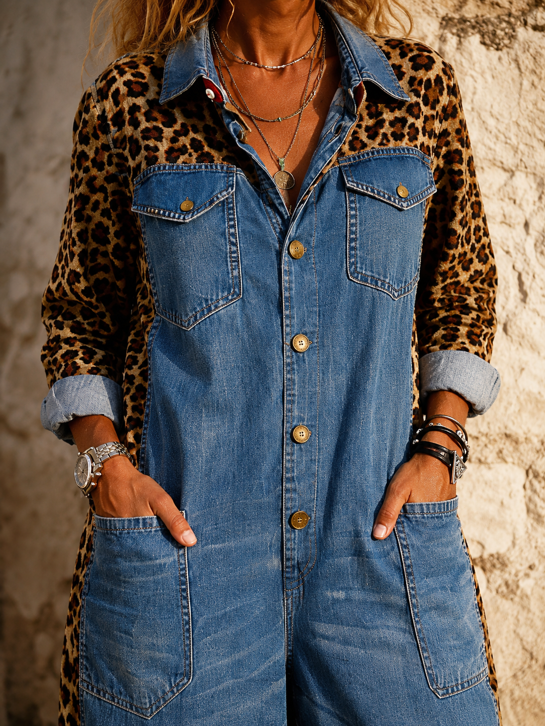 Amara Mono Vaquero Leopardo 