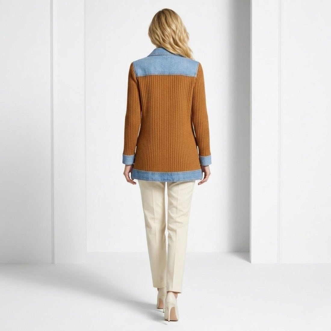 Oliardi Elara Hybrid Knit Cardigan Jacket