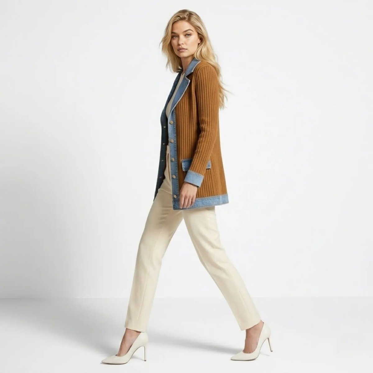 Oliardi Elara Hybrid Knit Cardigan Jacket