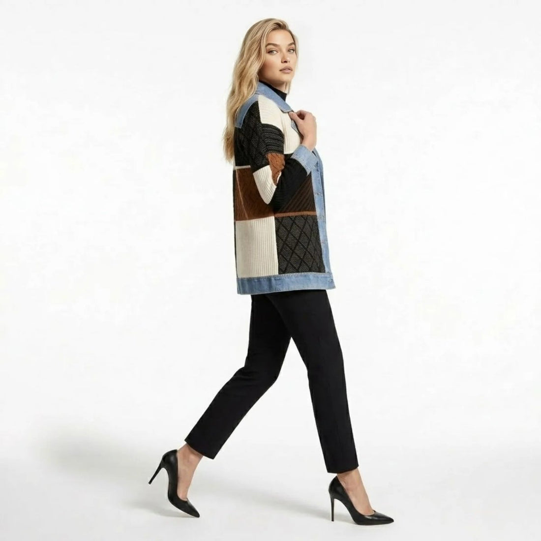 Oliardi Elara Hybrid Knit Cardigan Jacket