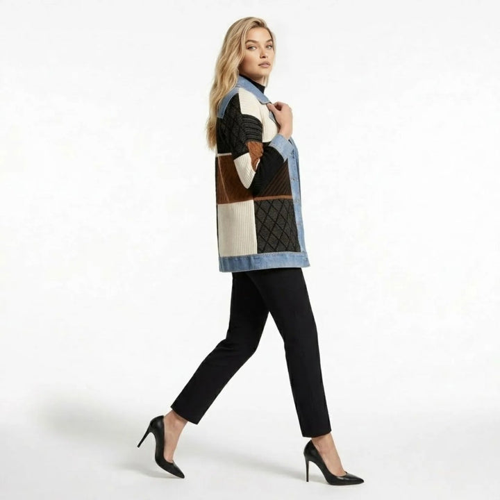 Chaqueta Cárdigan Híbrida de Punto Elara Oliardi