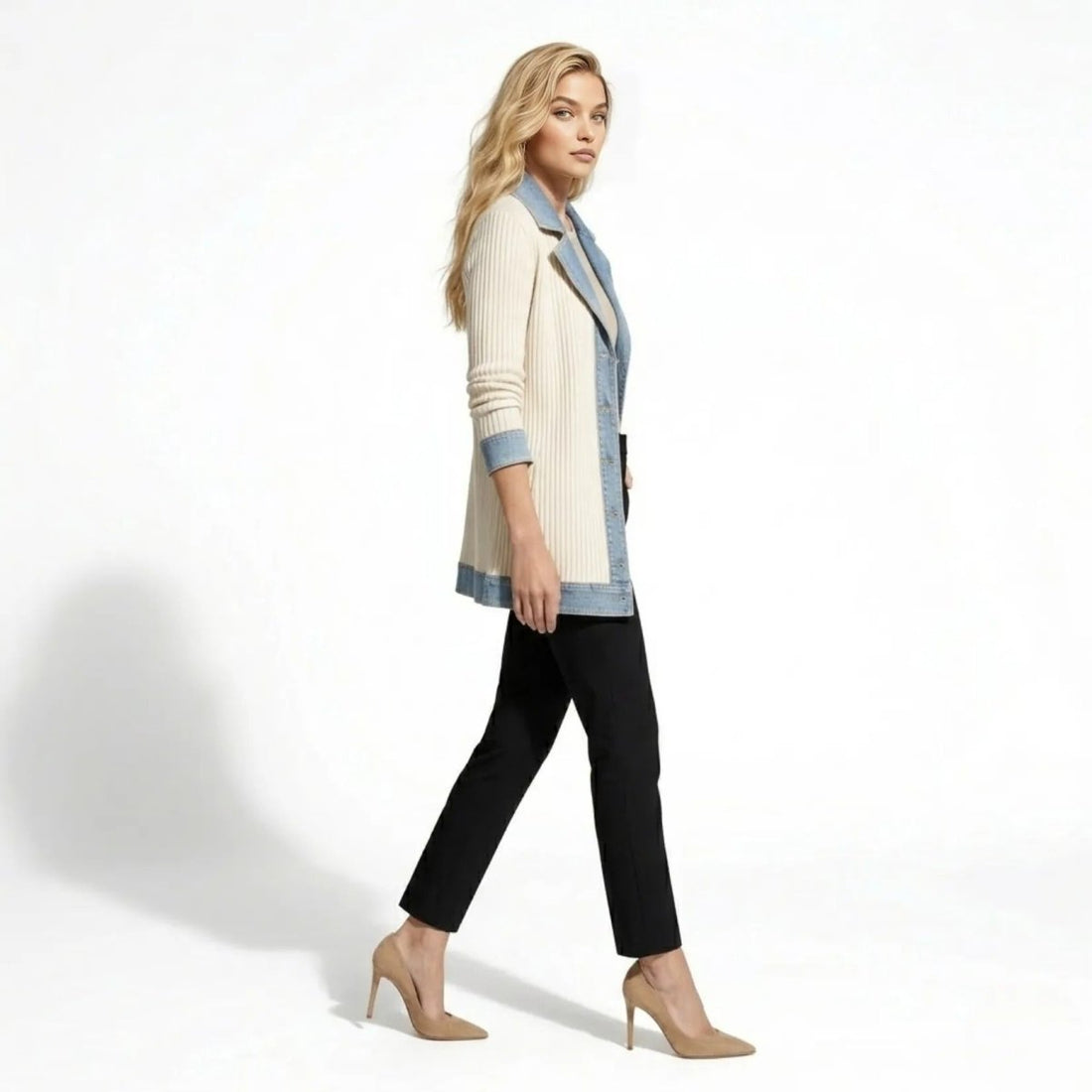 Oliardi Elara Hybrid Knit Cardigan Jacket
