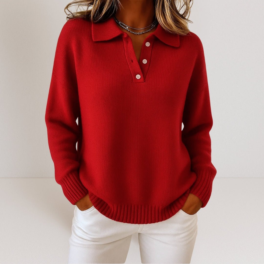 Oliardi Fiona Collared Knit Pullover