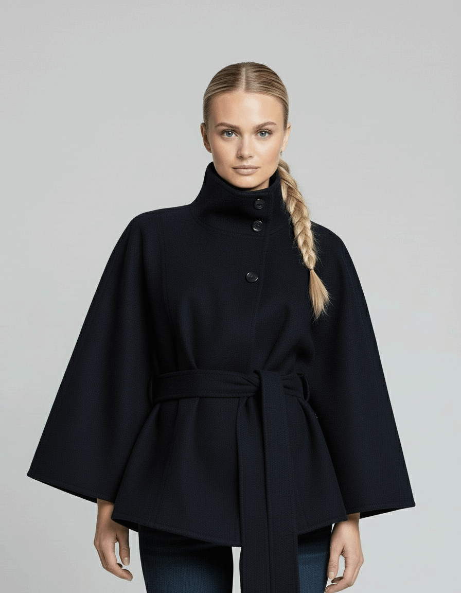 Oliardi Valenza High-Collar Trench Coat