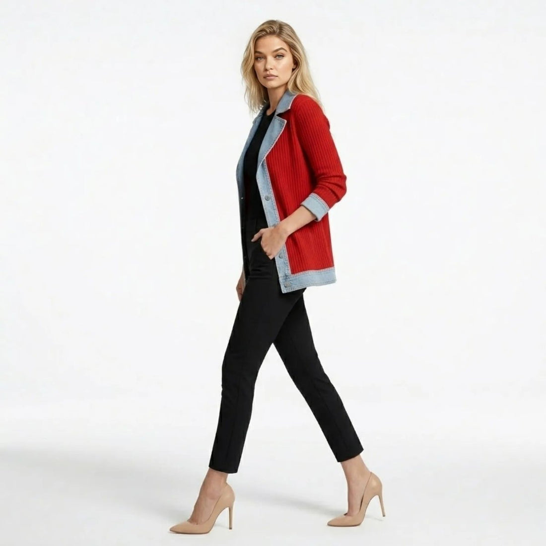 Oliardi Elara Hybrid Knit Cardigan Jacket