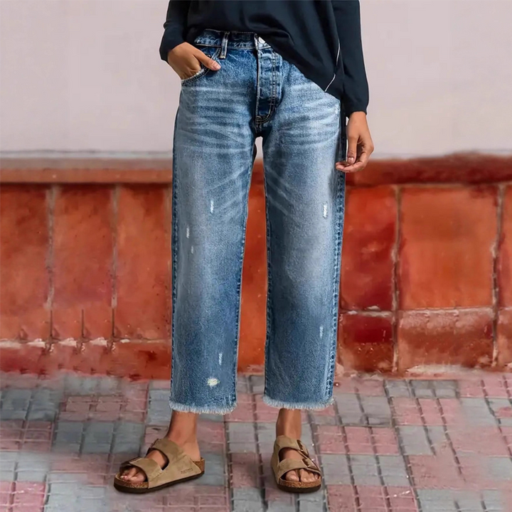 Aurelle Relaxed Cropped Jeans