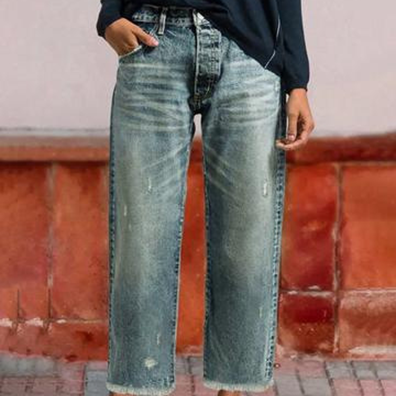 Aurelle Relaxed Cropped Jeans